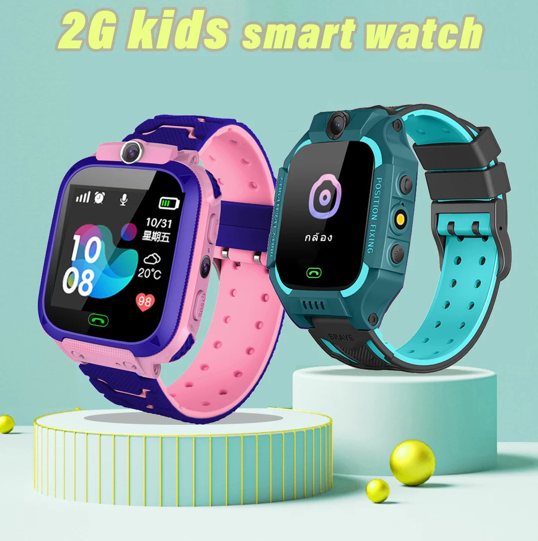 Smartwatch Touch - Q12 Çocuklar akıllı saat 2G Acil