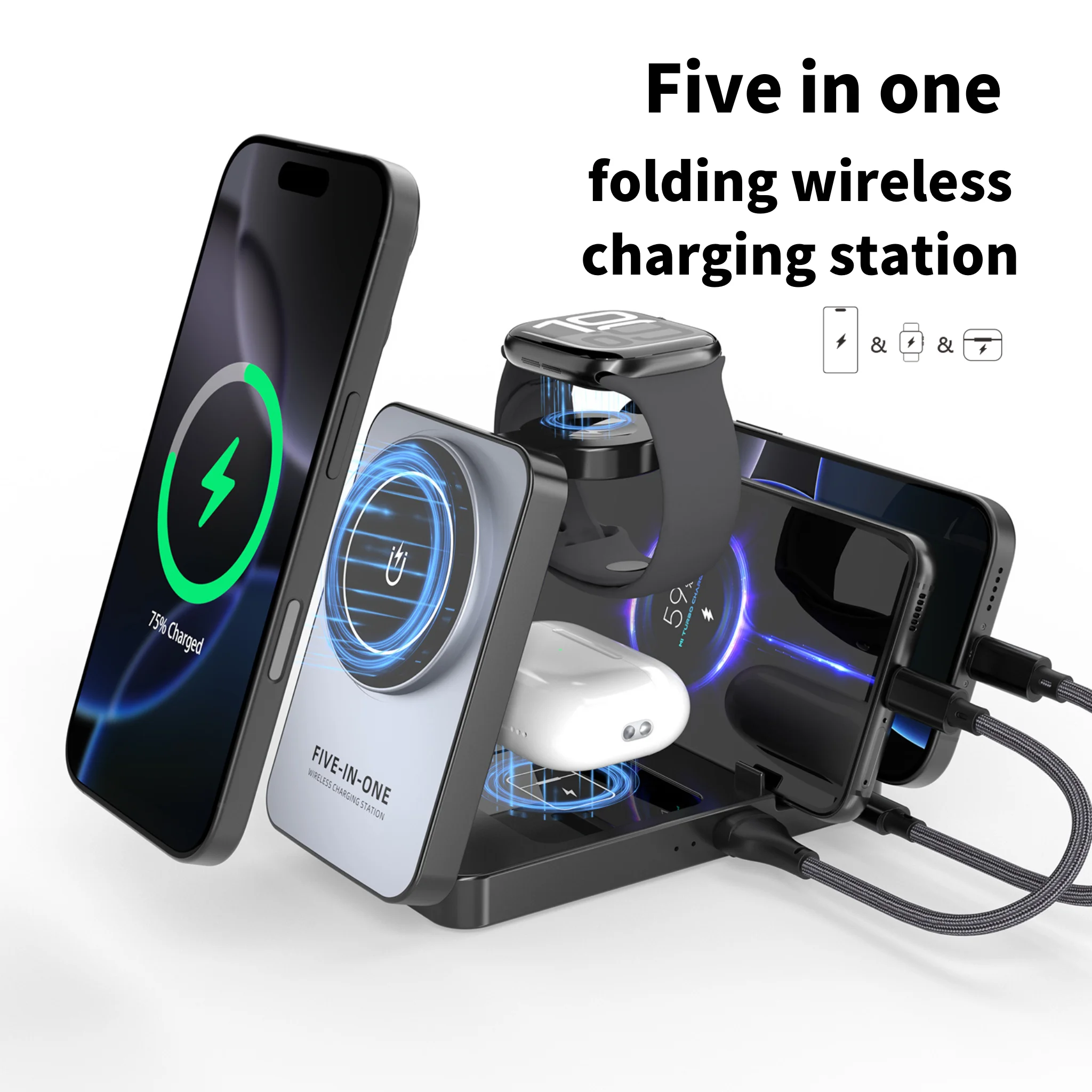 Wireless Charger Watch - iPhone 16 15 14 13 12