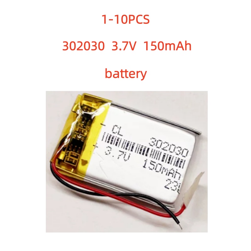 Smartwatch Headset - 1-10PCS3.7V 150mAh Lipo Lityum Polimer şarj