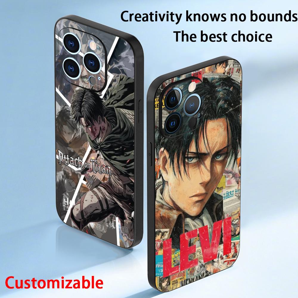 Apple Iphone 15 Pro Max - Levi Ackerman Havalı Anime Adam Desenli
