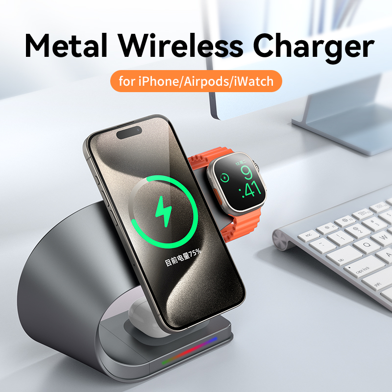 Metal Gövdeli 4'ü 1 Arada Kabl - Wireless Charger Watch incelemesi ve fiyatı