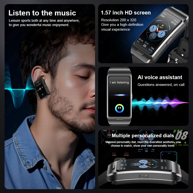 LIGE Kulaklık Bluetooth Kulakl - Smartwatch Headset incelemesi ve fiyatı