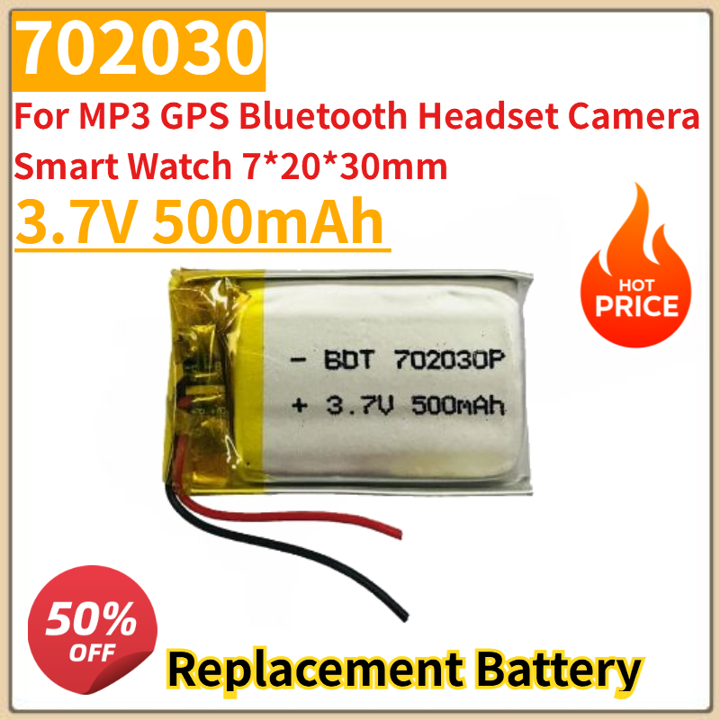 Yeni 3.7V 500mAh 702030 Lityum - Smartwatch Headset incelemesi ve fiyatı