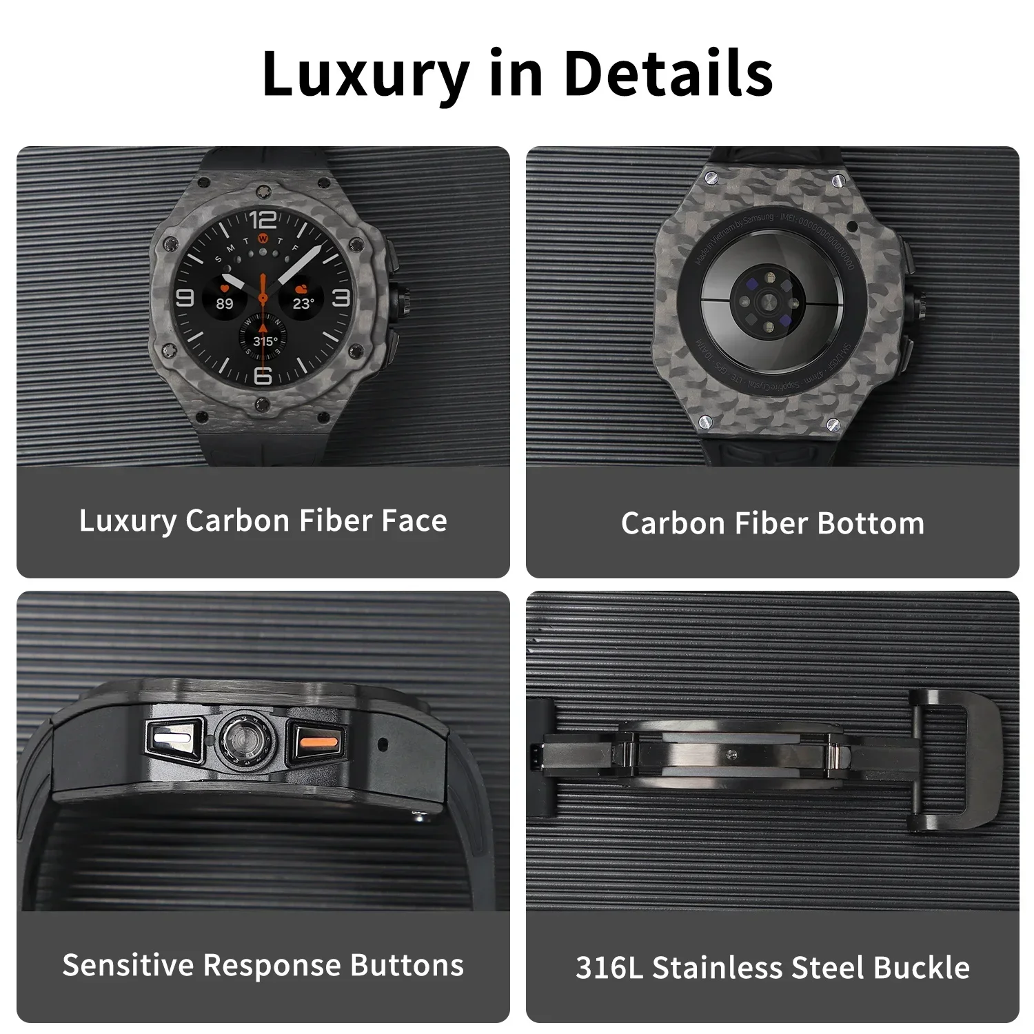 Lüks Modifikasyon Kiti Samsung - Garmin Smartwatch Accessories incelemesi ve fiyatı