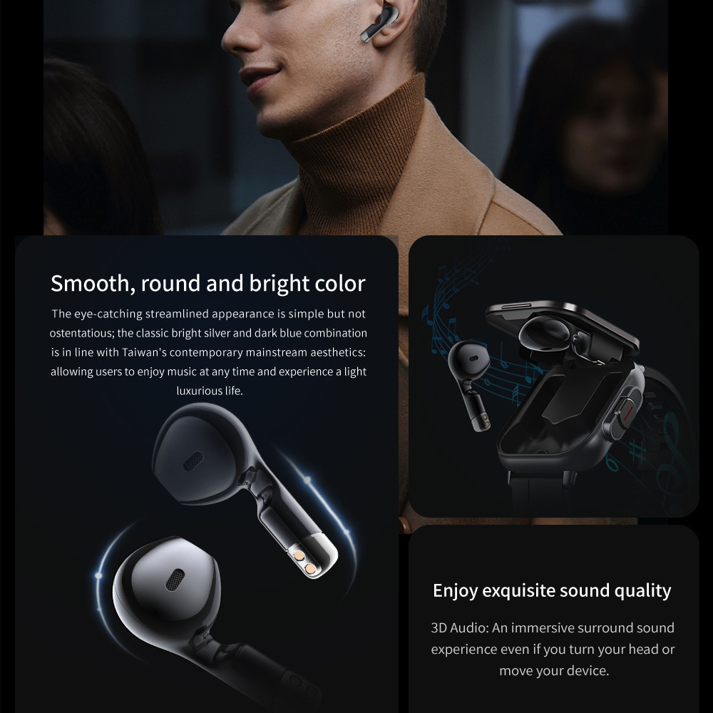 696 BT Çağrı Kulaklığı 2'si 1  - Smartwatch Headset incelemesi ve fiyatı