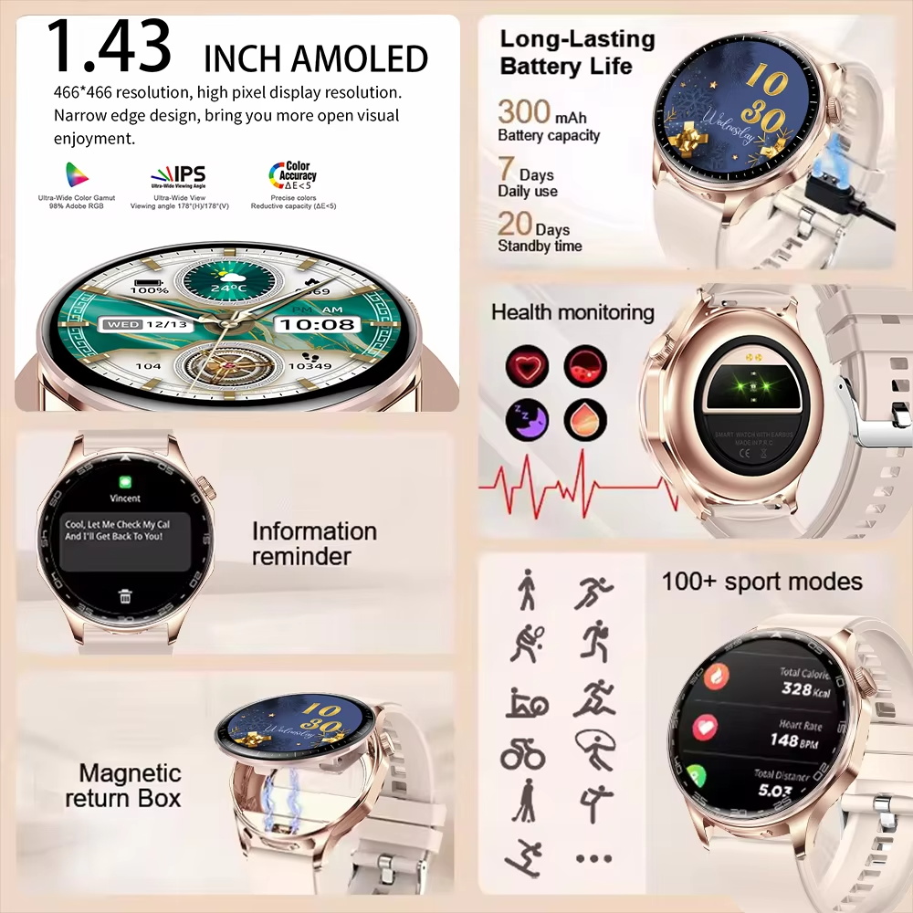 DAORKOW Akıllı Saat T98 Blueto - Smartwatch Headset incelemesi ve fiyatı