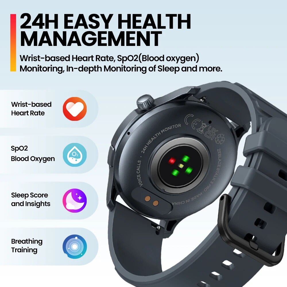Yeni Zeblaze Btalk 3 PRO 1.43  - Smartwatch Face incelemesi ve fiyatı