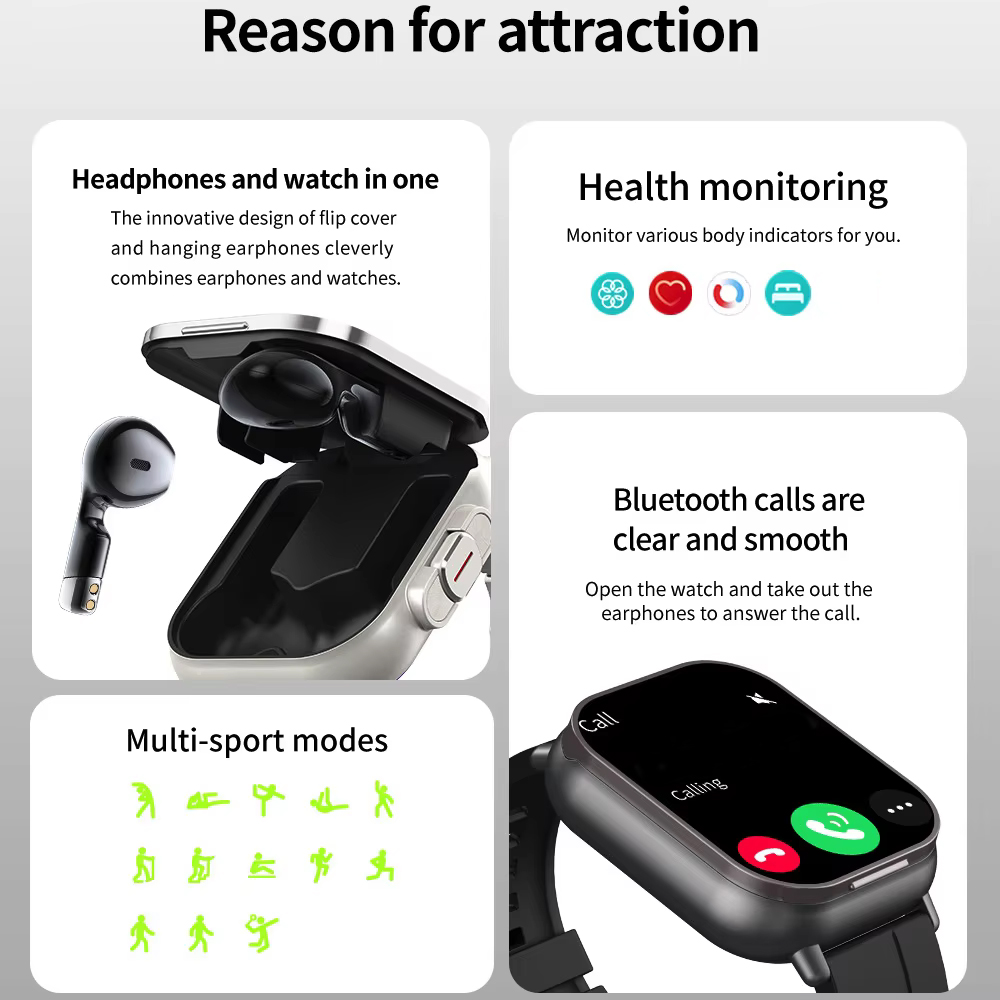 2'si 1 Arada Akıllı Saat BT Ar - Smartwatch Headset incelemesi ve fiyatı