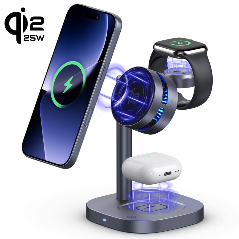 ICE Cooling Qi2.2 25W 3'ü 1 Ar - Wireless Charger Watch incelemesi ve fiyatı