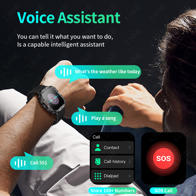LIGE Açık akıllı saat Erkekler - Smartwatch Face incelemesi ve fiyatı