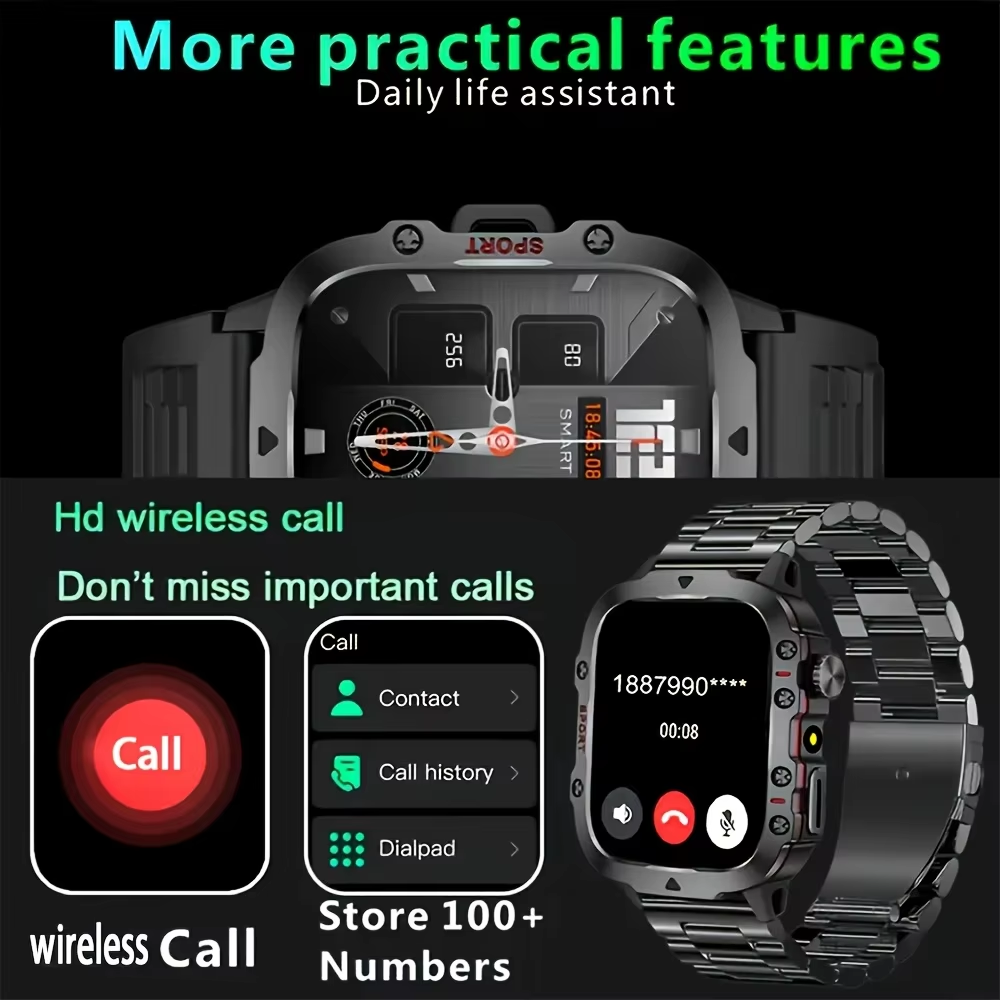 Erkek Akıllı Saat, 4.6cm HD Ek - Smartwatch Face incelemesi ve fiyatı